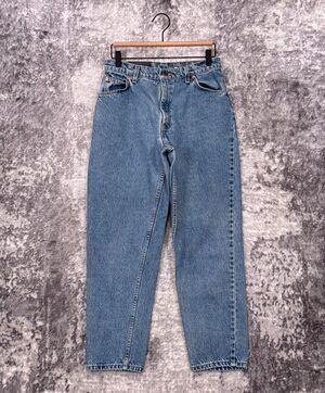 Vintage Levis Jeans 29 in x 27 in Womens 950 Relax Taper Orange Tab Made USA
